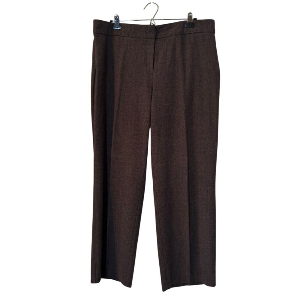 JM Collection Classic Women's Dress Pants in Dark Brown 16 16S